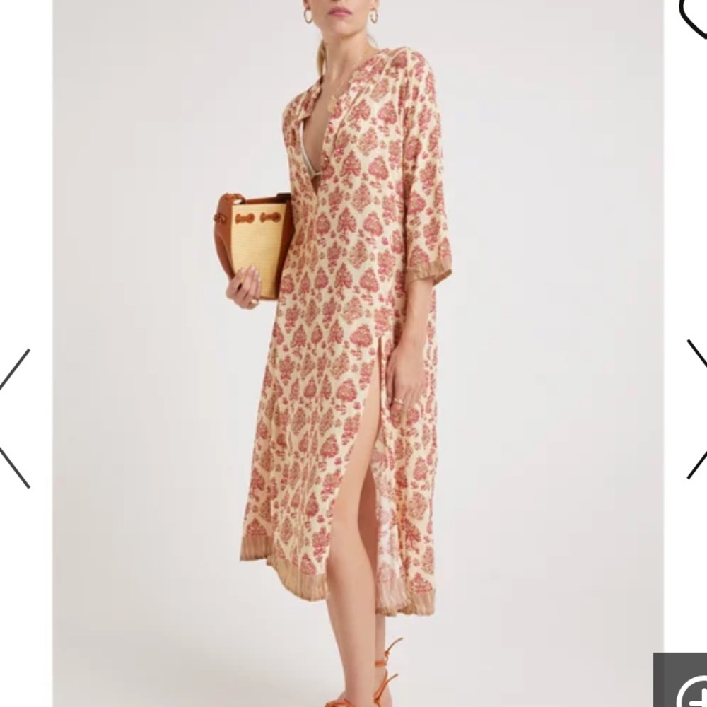 NWT NATALIE MARTIN Isobel Dress Size M Pink Vintage Flowers
